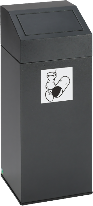 Bild von WS 76 L, Farbe antik-silber für Metall, für 110 Liter Säcke