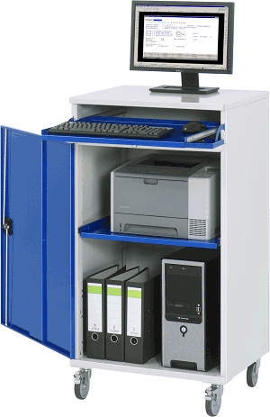 Bild von Computer-Schrank - Modell 60, B 650 x T 520 x H 1185 mm