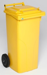 Bild von Mülltonne Kunststoff 240 l, Farbe gelb
