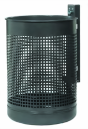 Bild von Wand-Abfallbehälter, Inhalt 50 Liter, feuerverzinkt, zur Wandbefestigung
