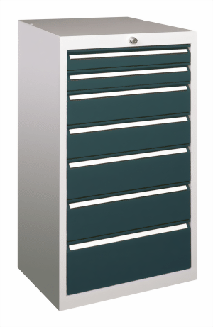 Bild von Schubladenschrank 1000x1023x600 mm HxBxT, 7 Schubladen