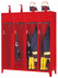 Bild von Feuerwehrschrank ohne Türe mit Wertfach und Etikettenrahmen 4 Abteile