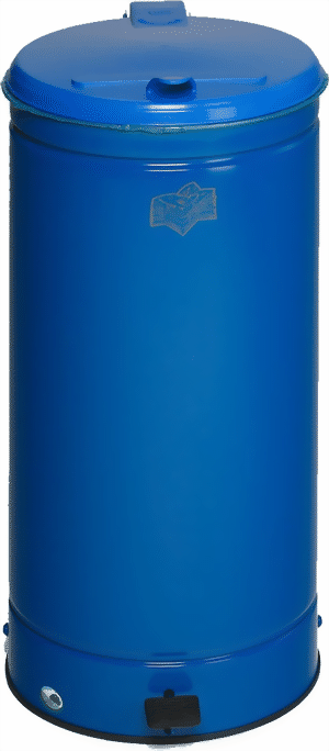 Bild von Abfallsammler 66 Liter mit Fusspedal, Farbe blau