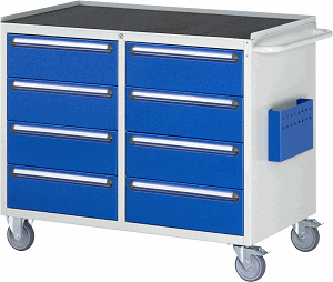 Bild von Montagewagen Modell LL5.1.1, B 1145 x T 650 x H 975mm, Metall-Top 25 mm mit Anti-Rutsch-Matte 