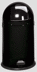 Bild von Abfallsammler 22 Liter mit Edelstahl Einwurfklappe, Farbe RAL 9005 schwarz
