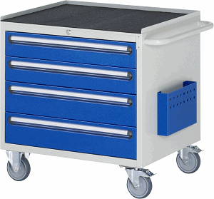 Bild von Montagewagen Modell XL3.6, B 770 x T 650 x H 795mm, Metall-Top 25 mm mit Anti-Rutsch-Matte 
