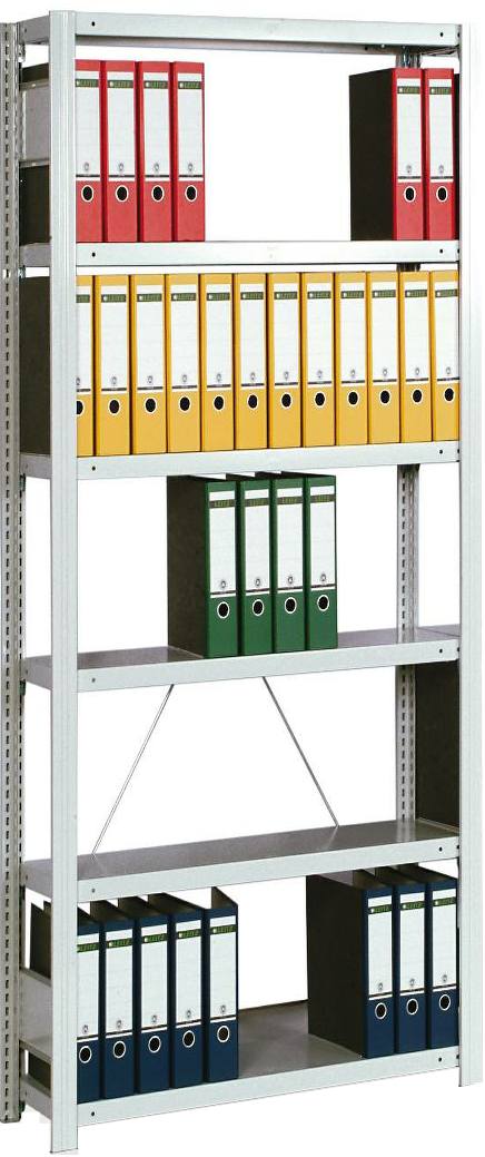 Bild von Bürogrundregal Höhe 2000 mm, Breite 875 mm, Tiefe 300 mm