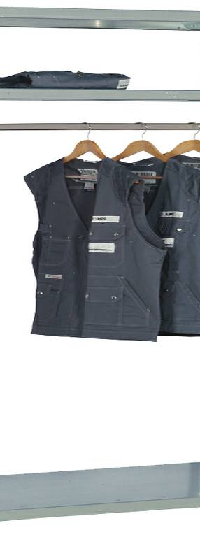 Garderoben-Anbauregal erweiterbar