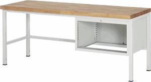Bild von Werkbank Modell 8220, B 2000xT 700xH 840-1040mm, Buche-Massiv-Platte 40mm
