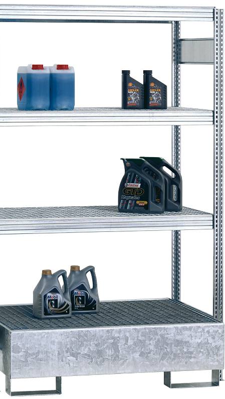 Bild von Umwelt-Anbauregal Auffangwanne 210 l