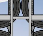 Bild von Doppelregalverbinder/Distanzhalter 120 mm