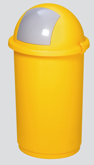 Bild von Abfallbehälter aus Kunststoff, Farbe gelb