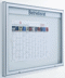 Bild von Schaukasten für 27xA4-Seiten, 2000x1010x55 mm LxHxT, Querformat, runde Profile
