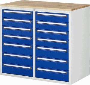 Bild von Schubladenschrank Modell LL7.10.10, B 1145xT 650xH 1035 mm